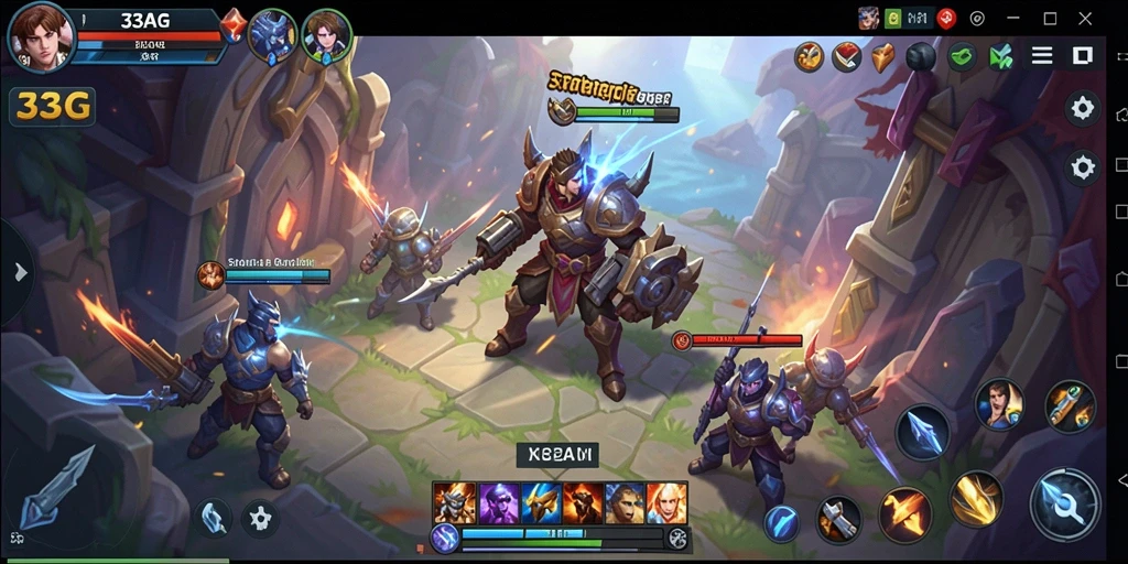 Gameplay mendebarkan dalam 33AG dengan strategi yang menarik.