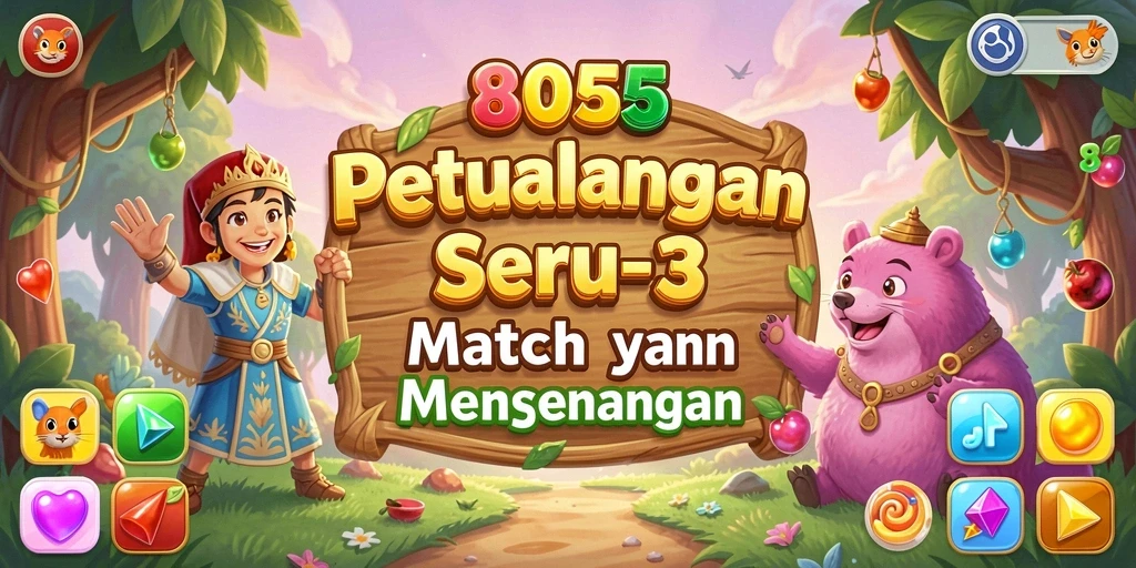 Tampilan gameplay seru dalam 8055 yang penuh tantangan.