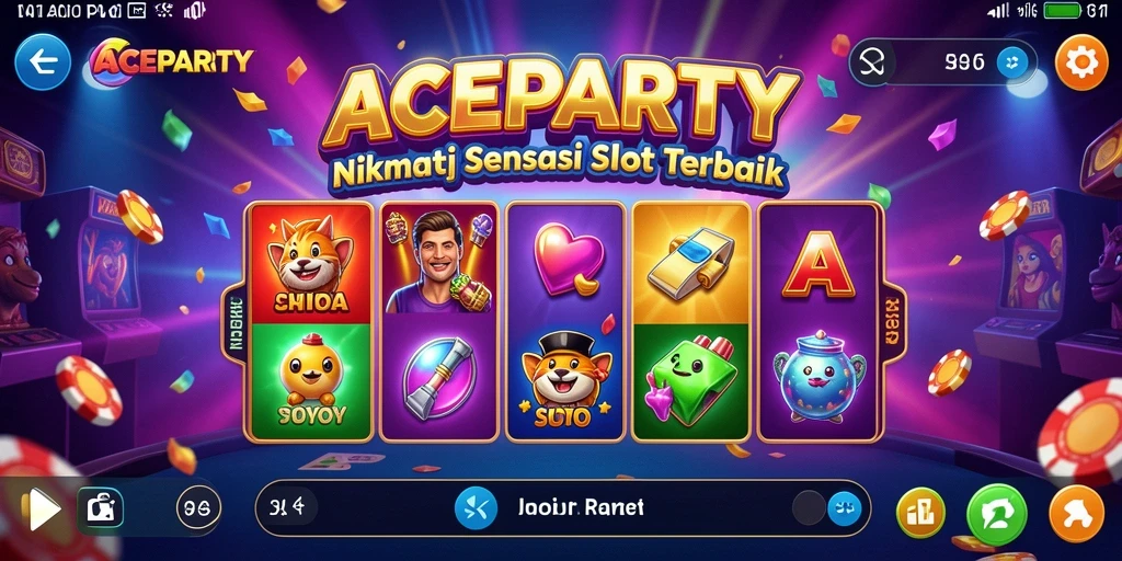 Tampilan menarik dari gameplay ACEPARTY menunjukkan keseruan permainan Slot.