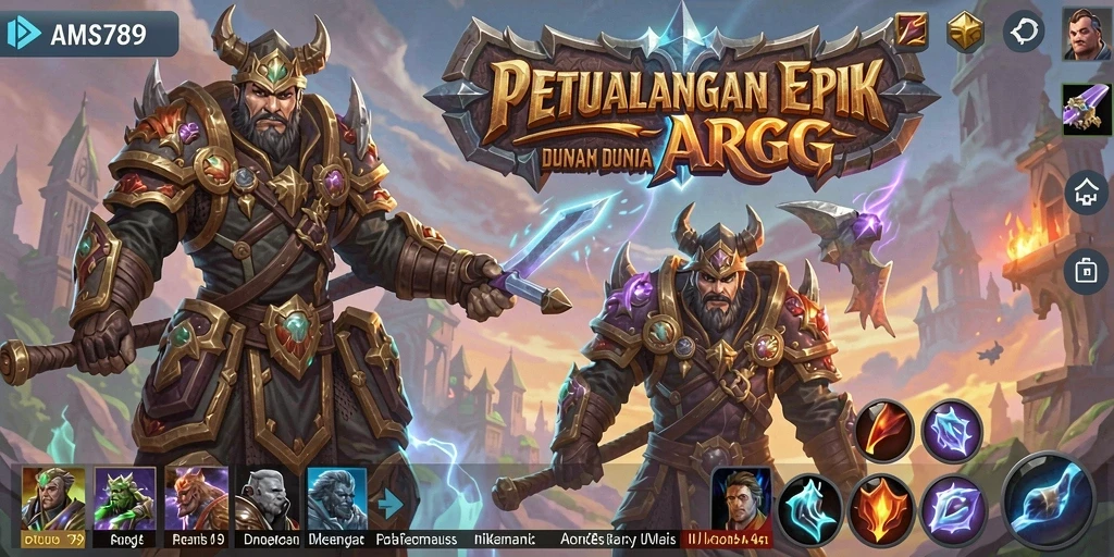 Tampilkan aksi seru dalam permainan ARPG yang mendebarkan.