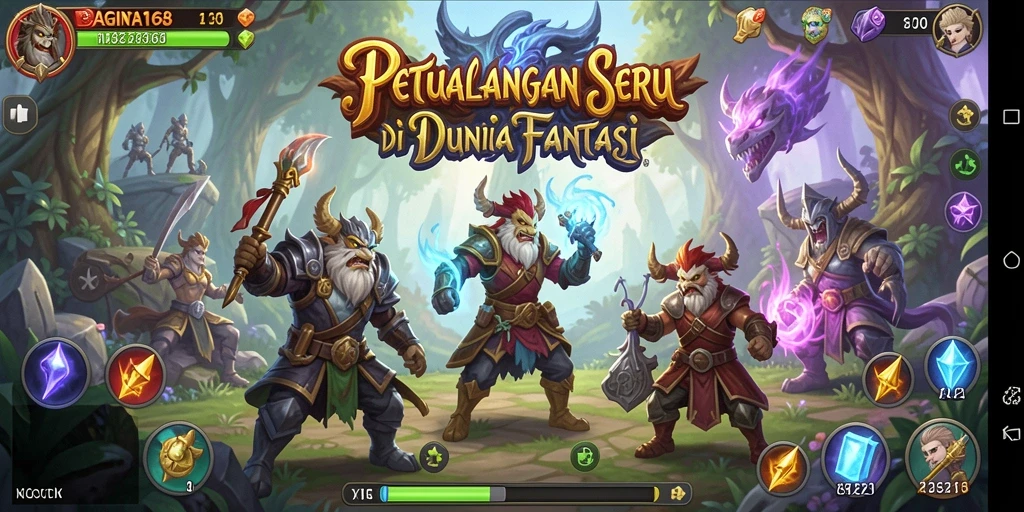 Gameplay seru dalam dunia fantasi yang menakjubkan.