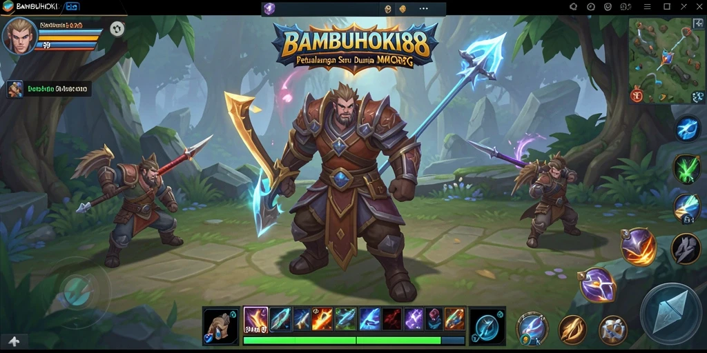 Tampilan gameplay seru dan interaktif di dunia BAMBUHOKI88.