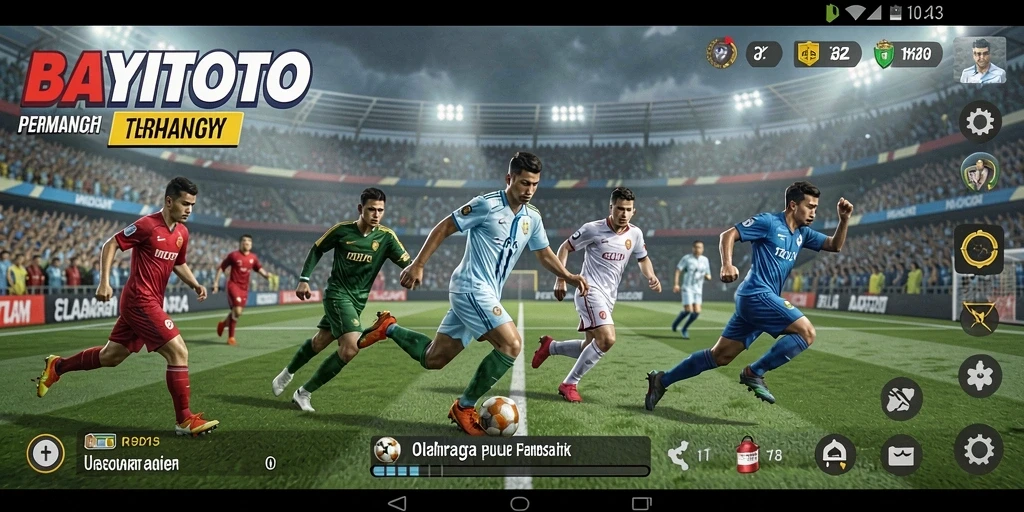 Tampilan gameplay mendebarkan dalam BAYITOTO dengan aksi olahraga yang intens.