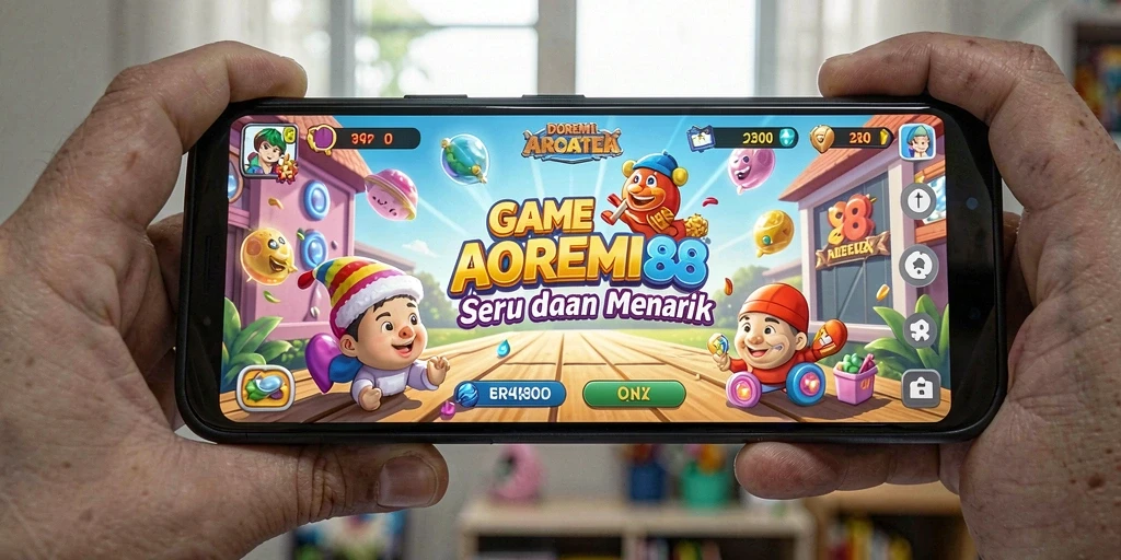 Tampilan gameplay DOREMI88 yang seru dan penuh warna.