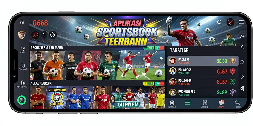 Tampilan menarik G668 dengan berbagai pilihan taruhan olahraga.