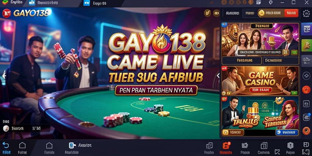 Tampilan menarik dari gameplay Live Casino di GAYO138.