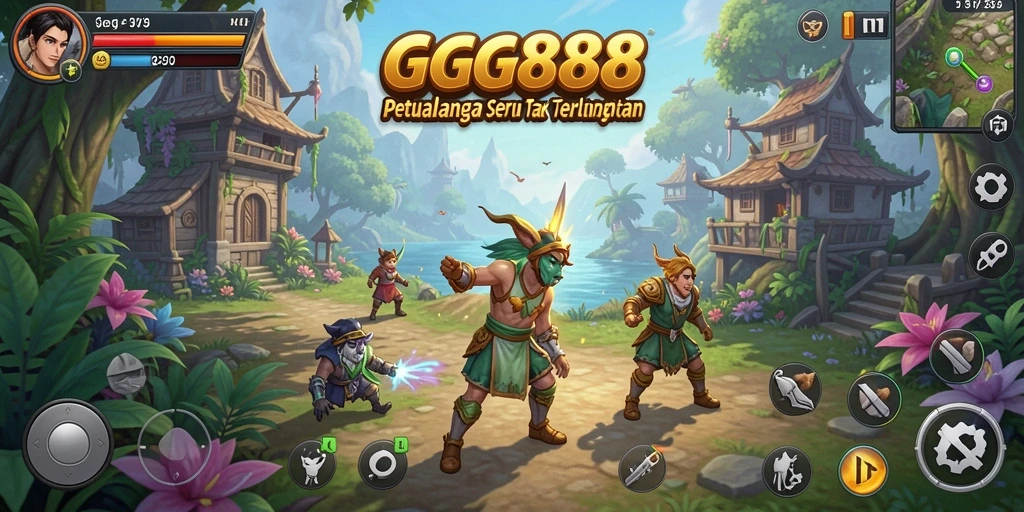 Tampilan seru dari gameplay GGG888 dalam aksi petualangan.
