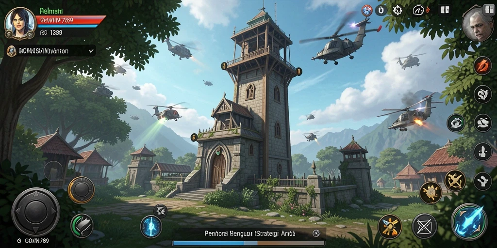 Tampilan gameplay GOWIN789 yang memukau dan strategis.