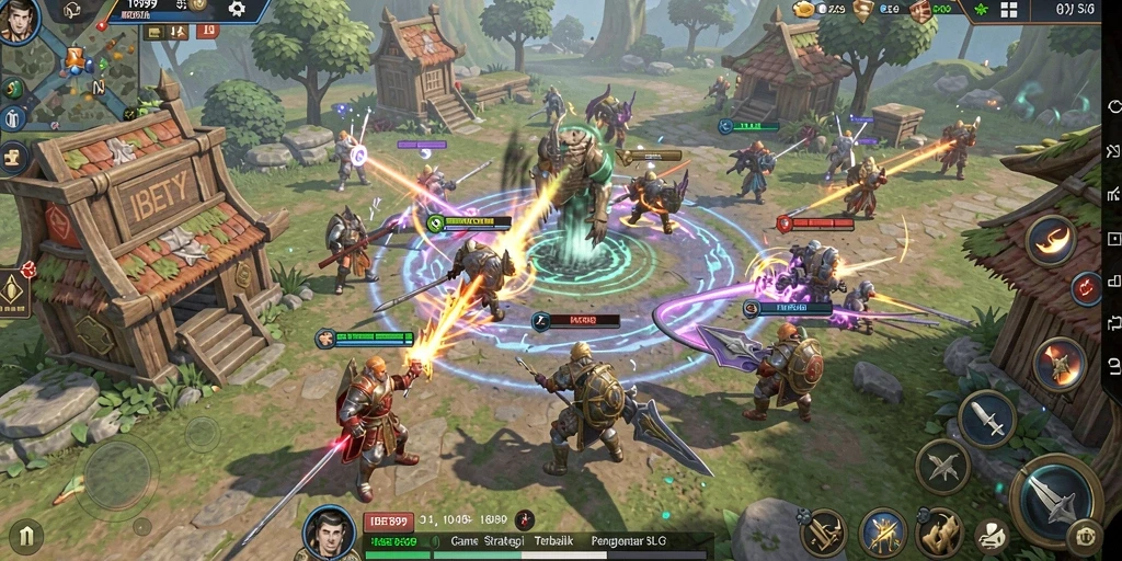 Screenshot gameplay <strong>IBET899</strong> menunjukkan strategi dan pertarungan seru antar pemain.