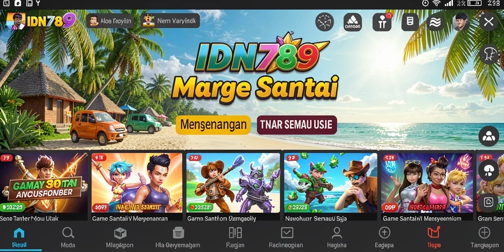 Tampilan gameplay IDN789 yang ceria dan mengasyikkan.