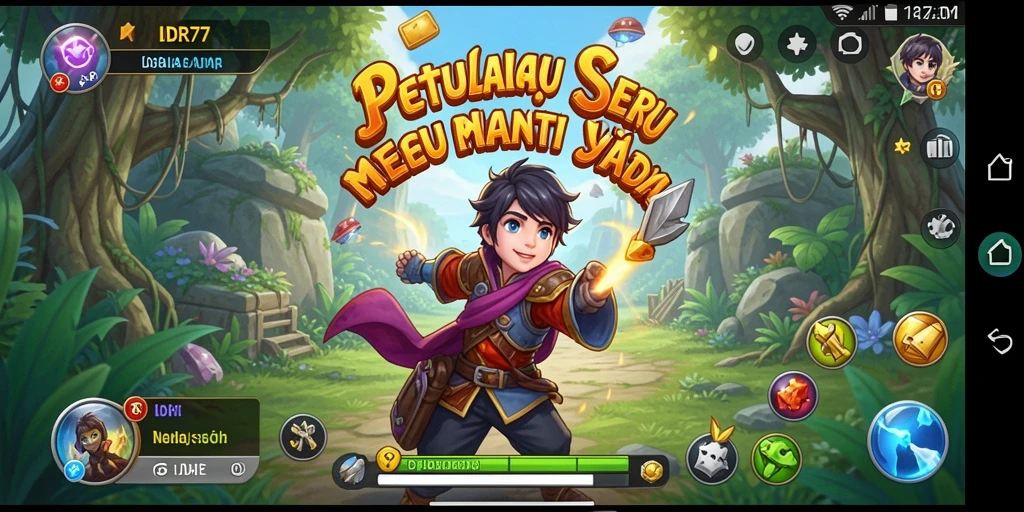Screenshot gameplay IDR77 yang menampilkan aksi seru dan lingkungan indah.