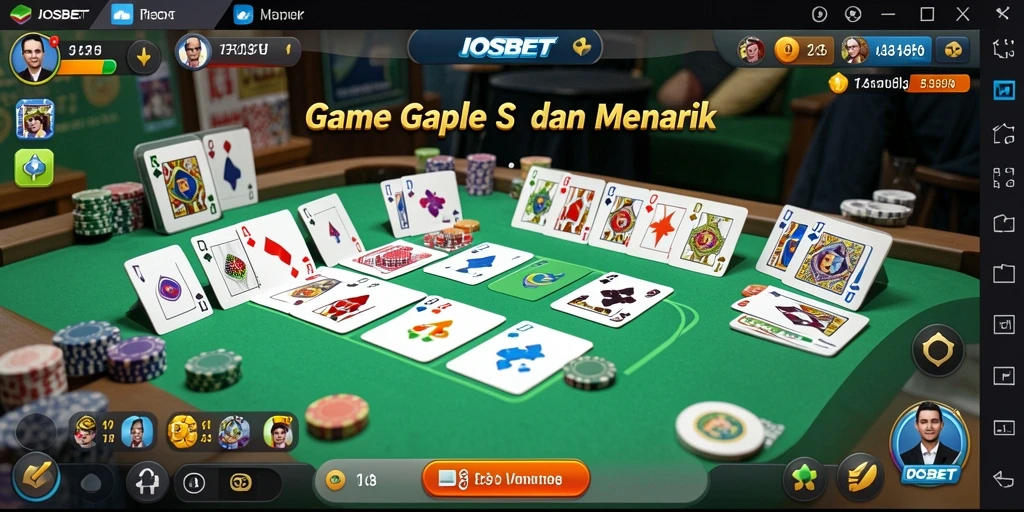 Tampilan gameplay seru di IOSBET saat bermain Gaple.