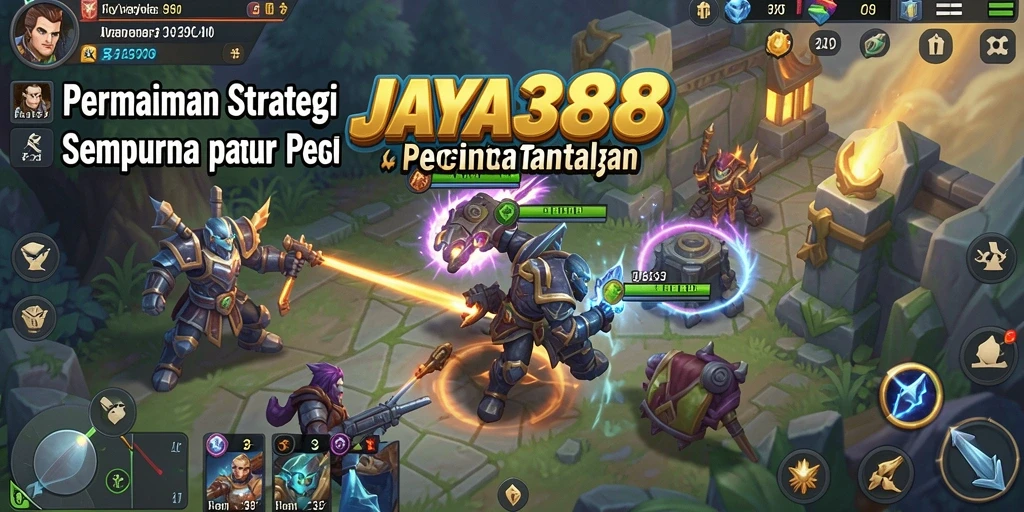 Tampilan menarik dari gameplay strategis JAYA388.