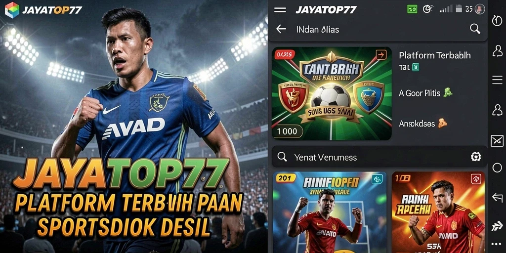 Tampilan antarmuka JAYATOP77 saat bermain Sportsbook.