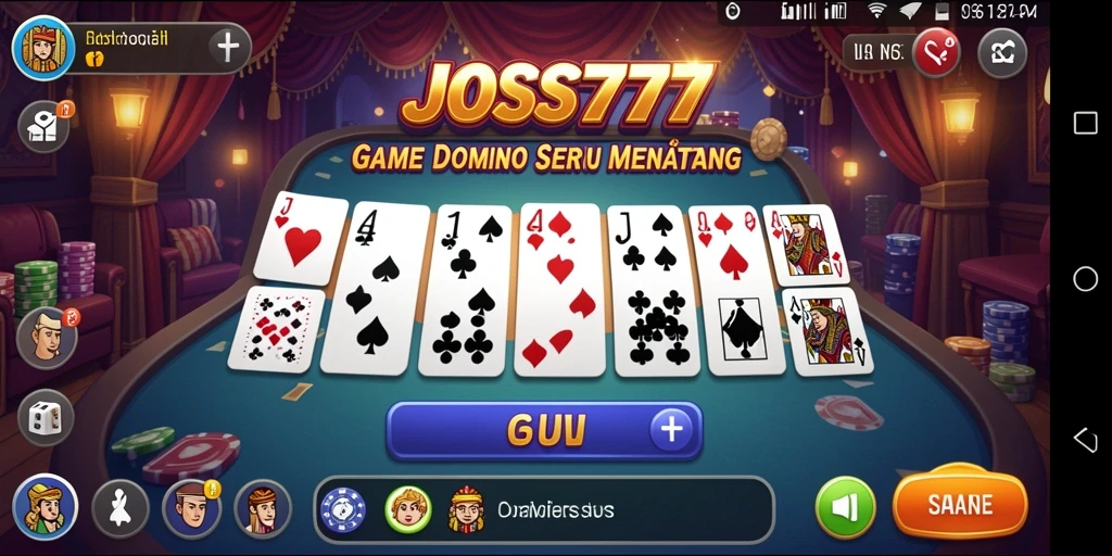 Tampilan gameplay menegangkan dan kompetitif dalam JOSS777.