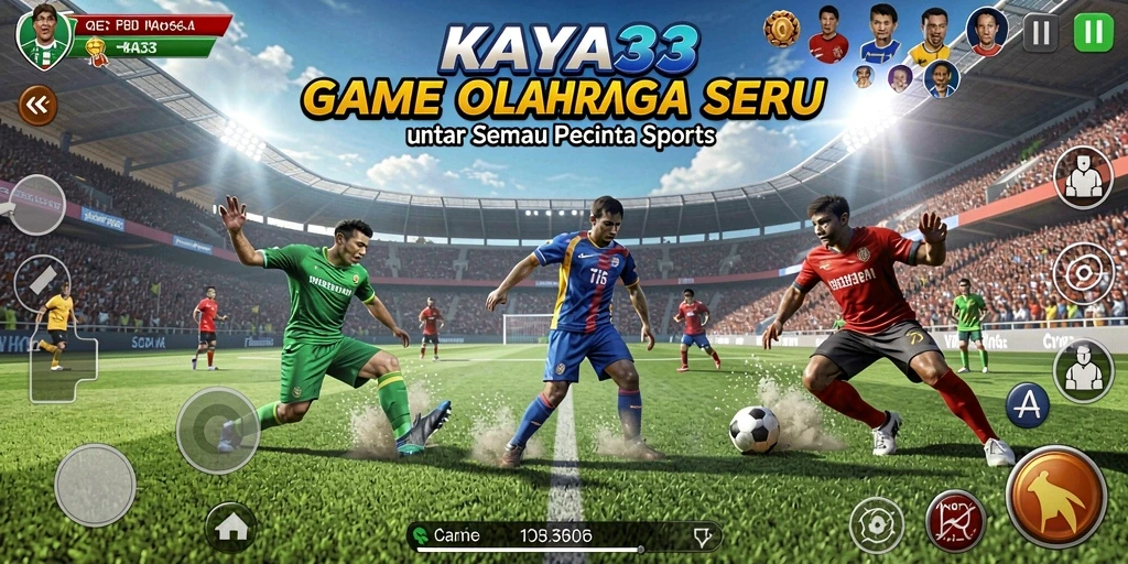 Tampilan gameplay seru di KAYA33 dengan aksi olahraga nyata.