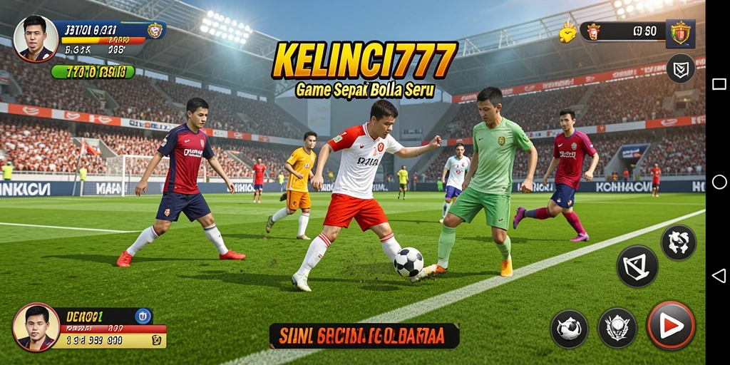 Tampilan gameplay KELINCI777 yang mengesankan dalam pertandingan sepak bola.