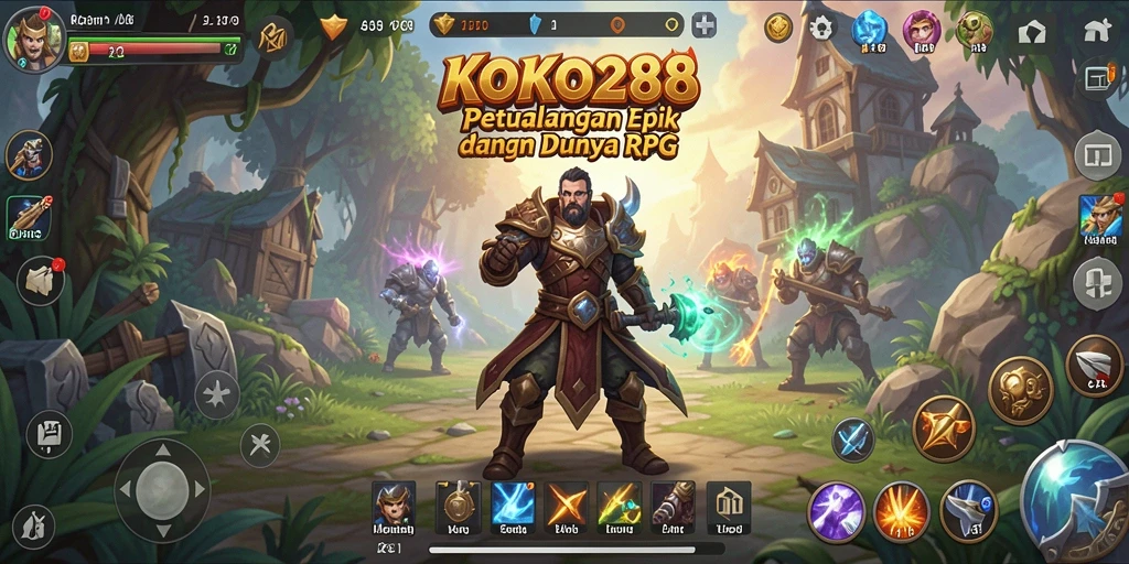 Gambar menampilkan pertarungan epik di KOKO288.