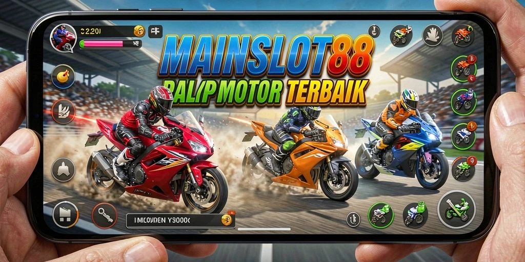 Screenshots menampilkan aksi balapan seru dalam MAINSLOT88.