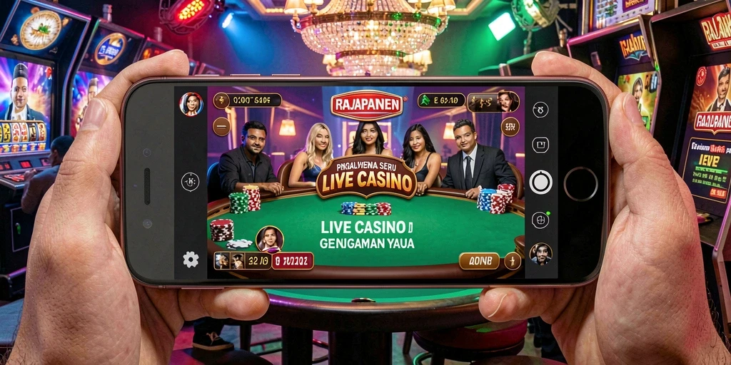 Gameplay Live Casino yang mendebarkan di RAJAPANEN.