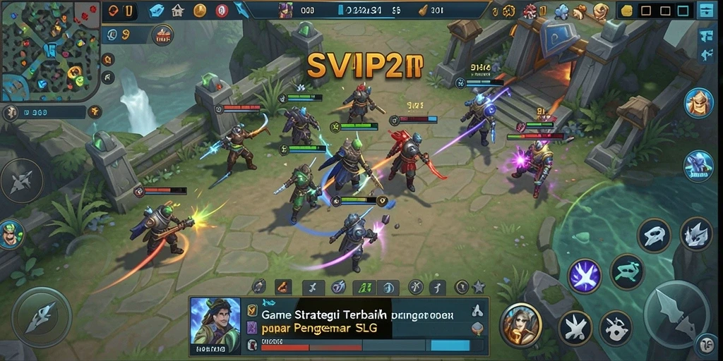 Screenshot gameplay SVIP2 menampilkan pertempuran strategis yang epik.