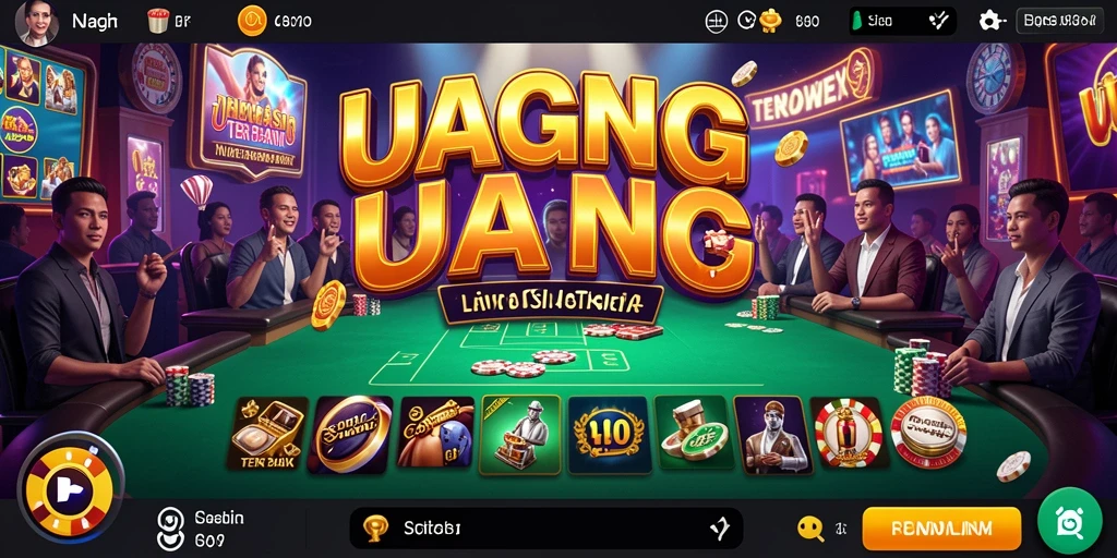 Screenshot UANG menampilkan dealer live dalam aksi di meja Roulette.