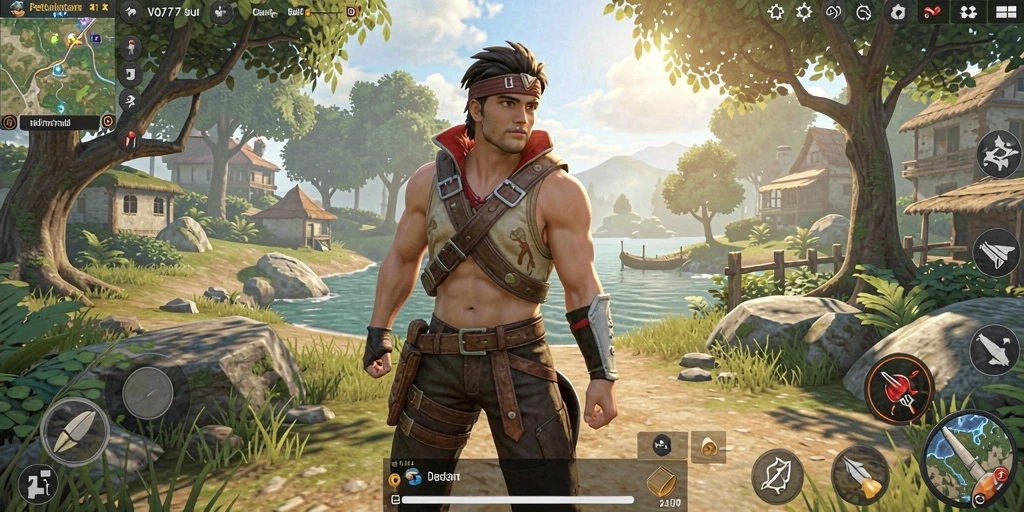 Screenshot VO777 menampilkan momen petualangan seru di dunia terbuka.